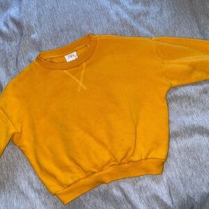 Zara yellow crewneck